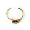 027A5310.jpg Gold Plated Adjustable Bracelet with Amber Stone