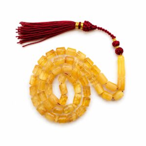 23er.jpeg Natural Baltic Amber Misbah 23g 45Beads 7X10mm