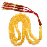 Natural Baltic Amber Misbah 26g 48 Beads 11X8mm