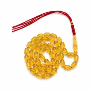 27ag.jpeg Natural Baltic Amber Misbah 27g 47Beads 8X12mm