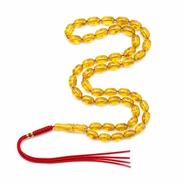 27gg.jpeg Natural Baltic Amber Misbah 27g 47Beads 8X12mm