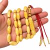 Natural Baltic Amber Misbah 28g 47beads 7X17mm