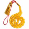 33bareel Natural Baltic Amber Misbah 20g 33Beads 8X11mm