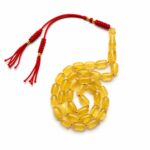 Natural Baltic Amber Misbaha 15g 35Beads 7X11mm