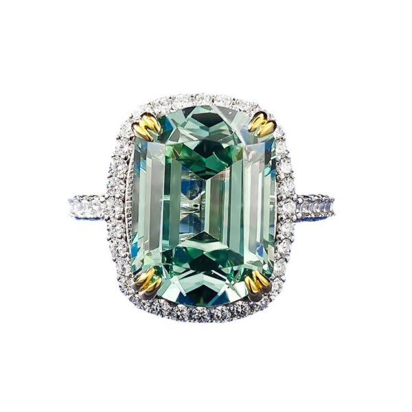 Halo Tourmaline Ring