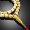 Ivory Pressed Amber Misbah 30g 45Beads 10X8mm