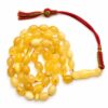 49BB.jpeg Natural Baltic Amber Misbah 21g 49 Beads 8X11mm