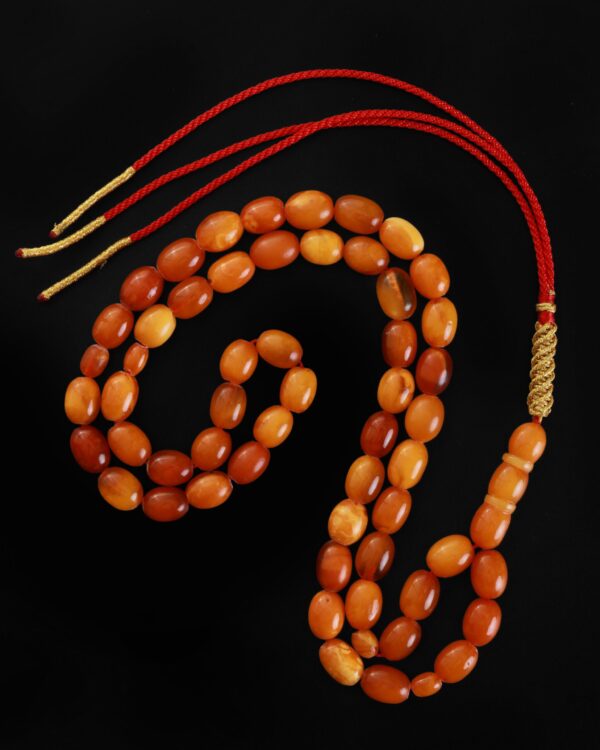 9C1A0664-scaled-1.jpg Antique German Amber Misbah 21g 33Beads 8X10mm