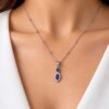 AME2 Natural Amethyst Pendant Necklace