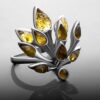 Autumn Amber Ring
