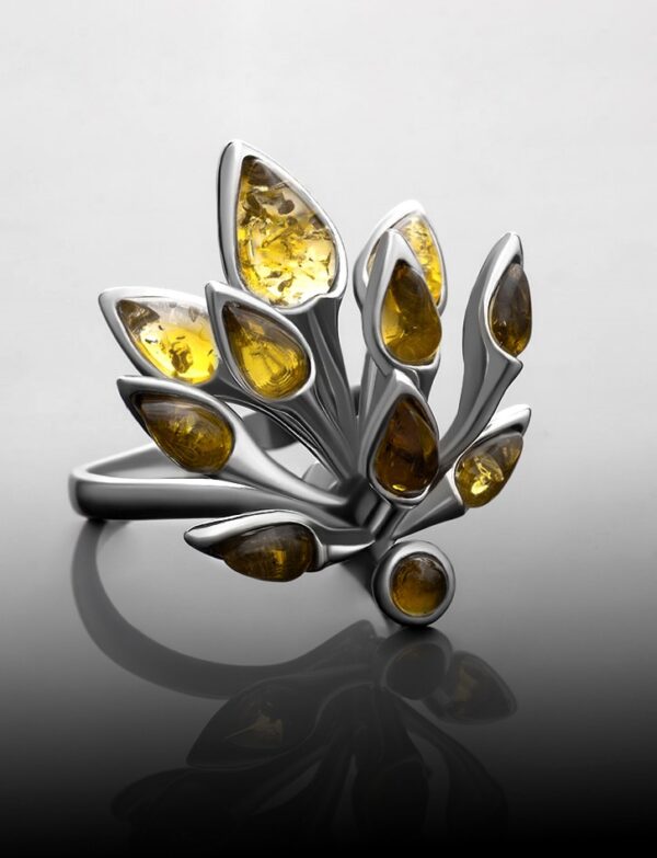 Autumn Amber Ring
