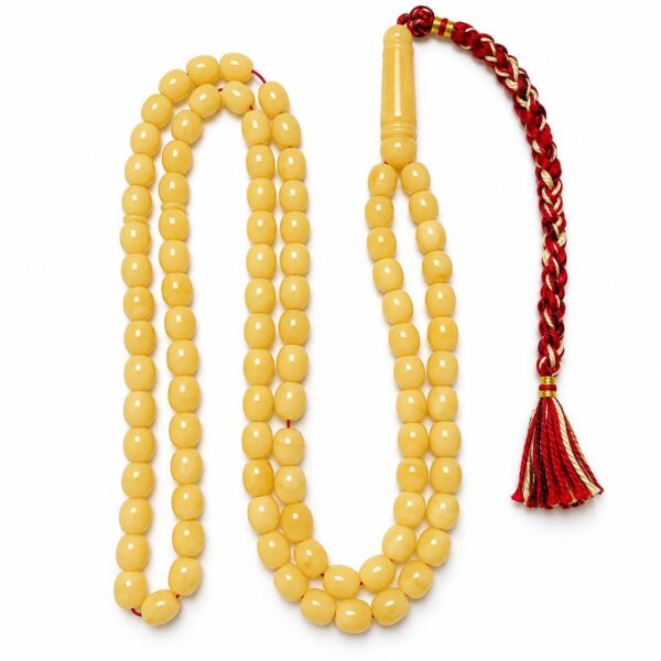 Natural Baltic Amber Misbah 32g 99Beads 7X9mm
