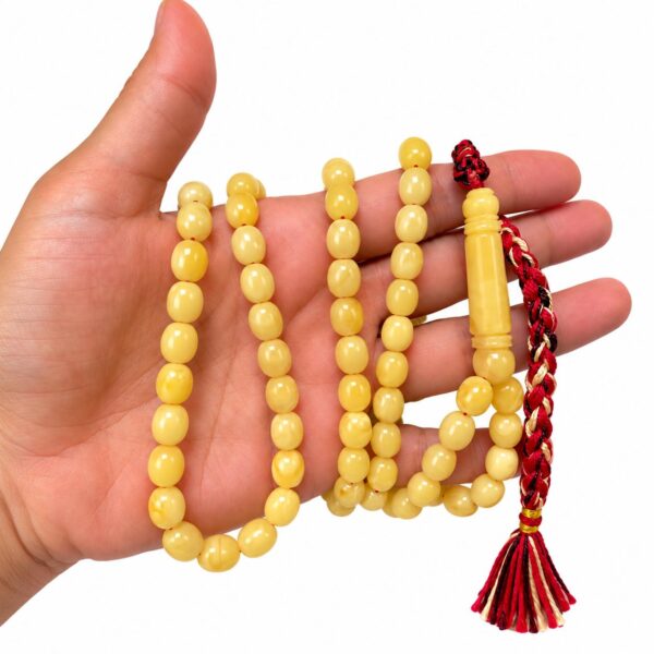 Natural Baltic Amber Misbah 32g 99Beads 7X9mm