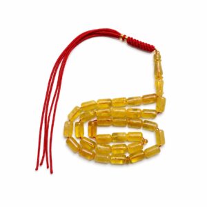 BO3.jpeg Natural Baltic Amber Misbah 17g 33Bedas 6X12mm
