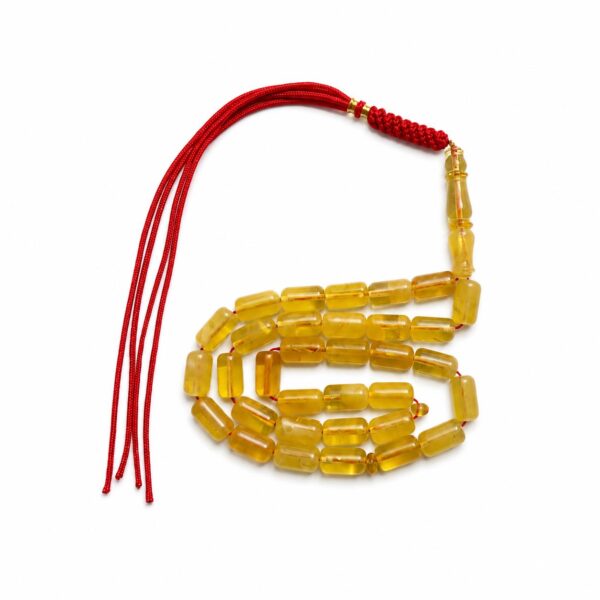 BO3.jpeg Natural Baltic Amber Misbah 17g 33Bedas 6X12mm