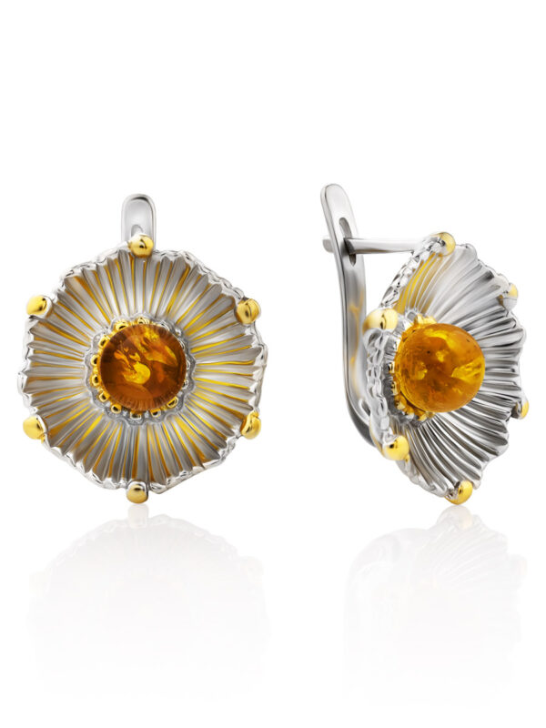 Beautiful-earrings-with-gilding-1.jpg Amber Bloom Earrings