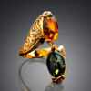 Bright-ring-with-natural-amber-in-two-bright-shades-1.jpeg Dual Tone Amber Ring