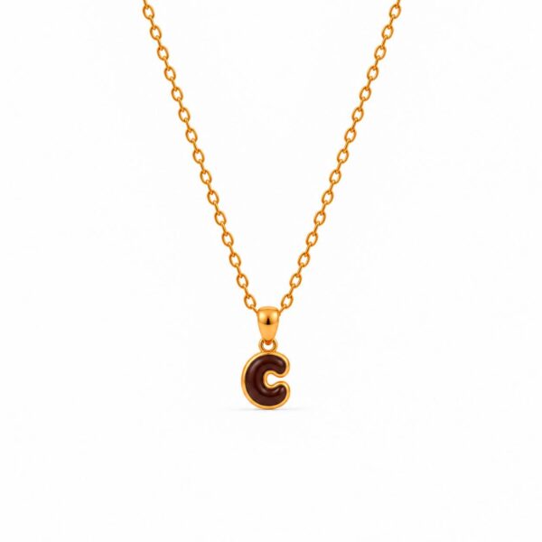 Classic Amber Alphabet Pendant