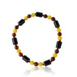 Multicolor Baltic Amber Bead Bracelet