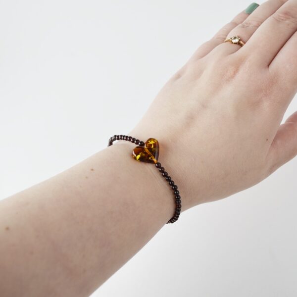 DSC0445M-1.jpg Amber Bracelet with Heart Pendant