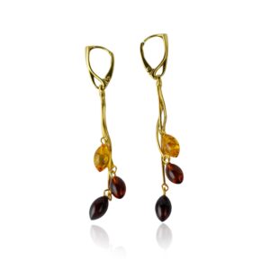 Amber Drop Earrings
