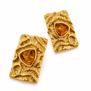 Golden Amber Earrings