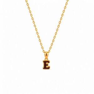 ENAS33 Amber Alphabet Pendant