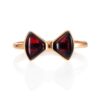 FLOWER2.jpg Cherry Amber Bow Ring