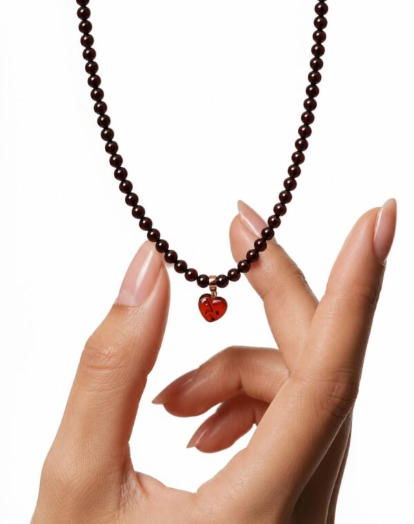 HEART5.jpeg Cherry Amber Heart Necklace