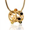 IMG_10551.jpg Mosaic Amber Bead Necklace