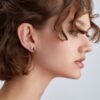 Cherry Amber Bird Earrings