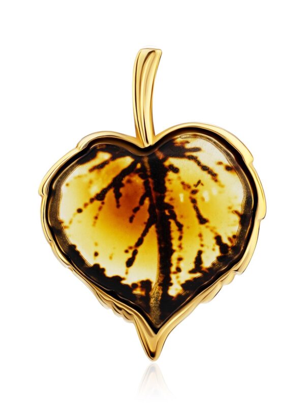 LEAVE1.jpg Fall Leaf Natural Amber Pendant
