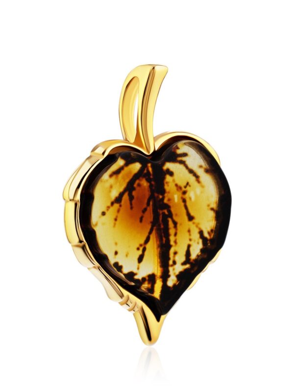 LEAVE3.jpg Fall Leaf Natural Amber Pendant