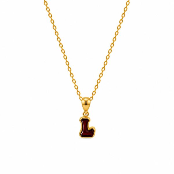Classic Amber Alphabet Pendant