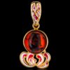 Enamel & Amber Glow Pendant