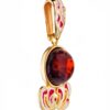 Enamel & Amber Glow Pendant