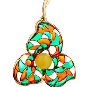 MOZ1.jpg Enamel & Baltic Amber Pendants