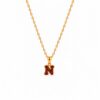 Classic Amber Alphabet Pendant