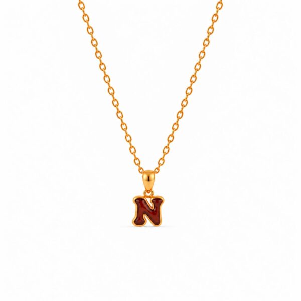 Classic Amber Alphabet Pendant