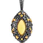 Natural Amber Drop Pendant