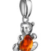 Amber Teddy Bear Pendant
