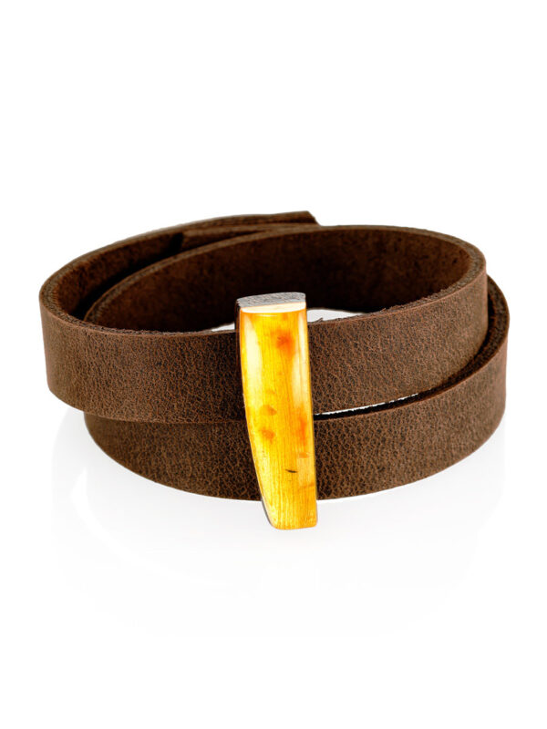 Stylish-leather-bracelet-1.jpeg Amber & Due Leather Bracelet