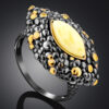 Amber Elegance Ring