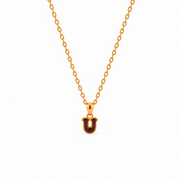 Classic Amber Alphabet Pendant