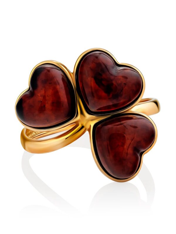 Cherry Amber Glow Ring