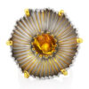 Volumetric-ring-made-of-silver-with-gilding-3.jpg Amber Bloom Ring