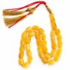 What1050 Natural Baltic Amber Misbah 30g 33Beads 9X13mm