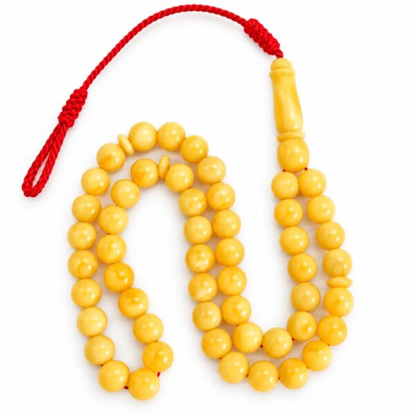 WhatsApp Im55 Natural Baltic Amber Misbah 19g 48Beads 8mm