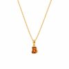Classic Amber Alphabet Pendant
