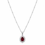 Natural Garnet Pendant Necklace